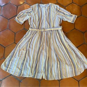 Wayward Fancies Eshakti Striped Chiffon Women’s Maxi Dress Pockets Wedding 4X